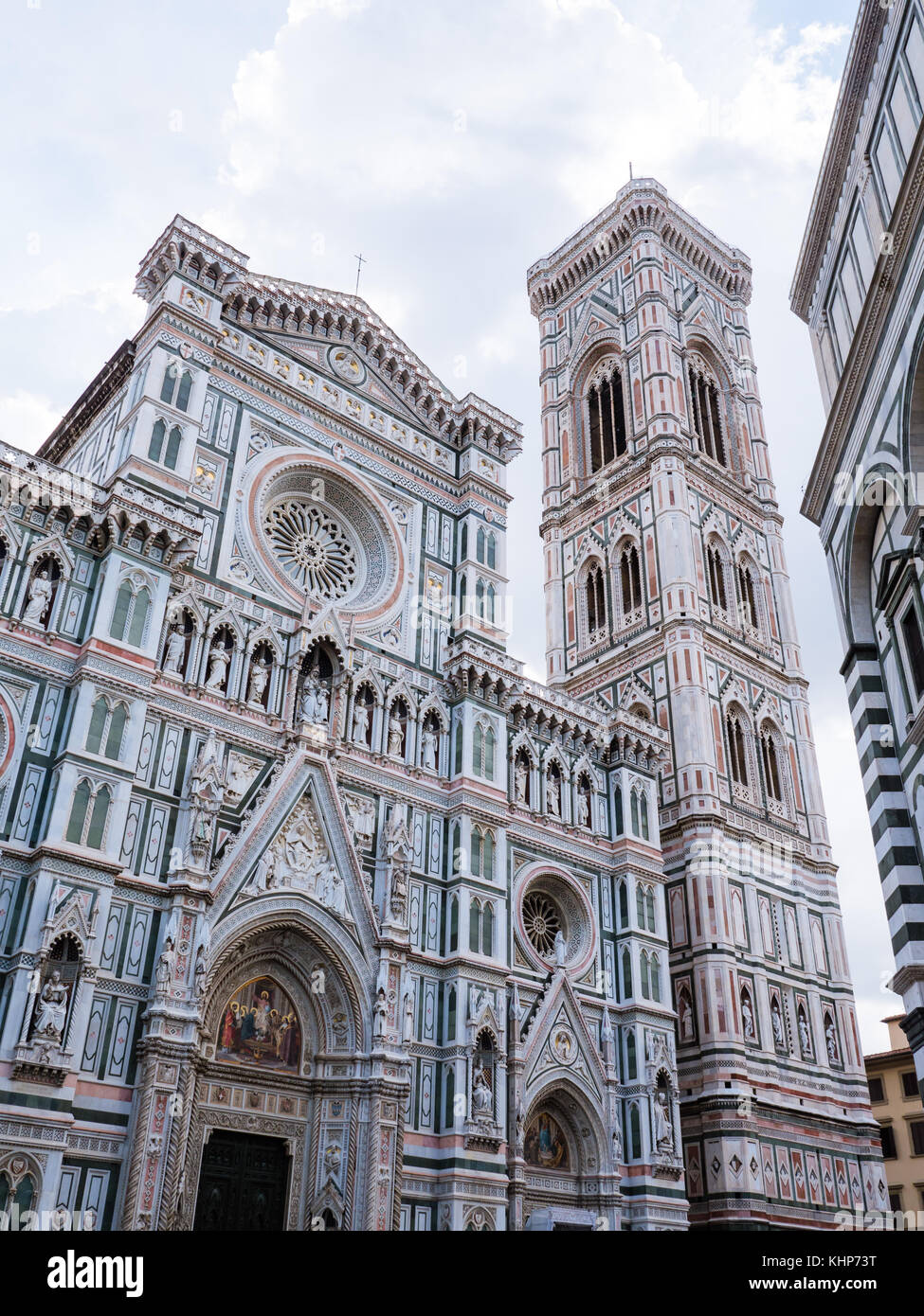 Exterior de la catedral de Florencia. Foto de stock