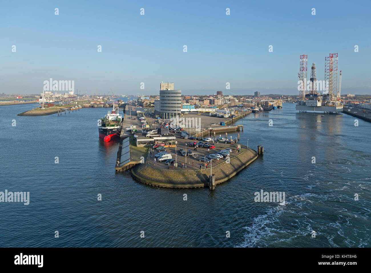 Ijmuiden, Holanda - 8 De Mayo De 2018: Tata Steel Company En