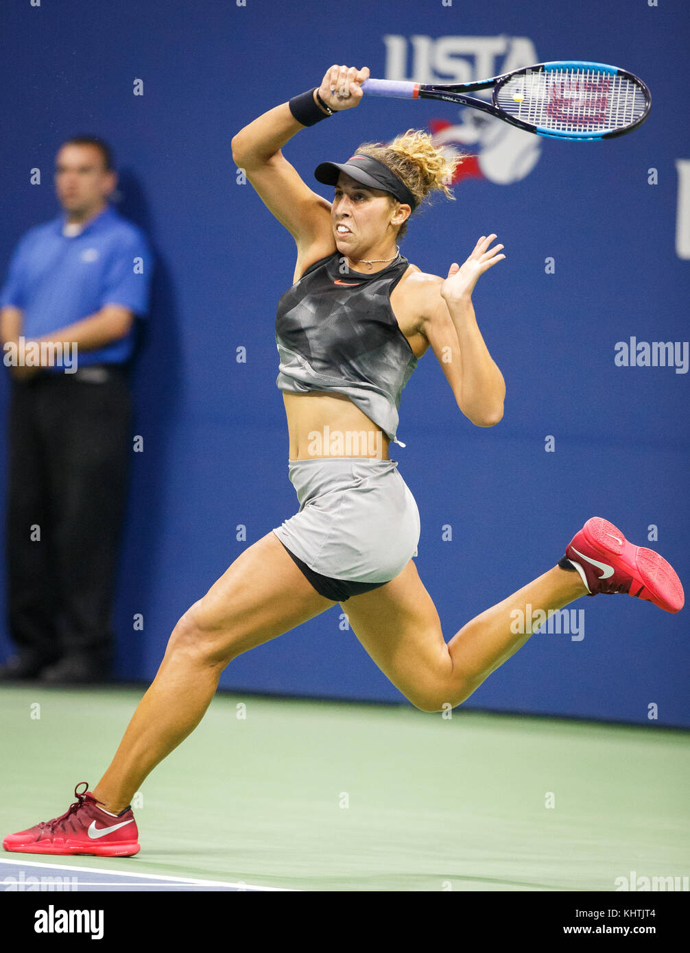 Jogador De Tênis Profissional Madison Keys Do Estados Unidos Na Ação  Durante Seu Fósforo De Semifinal Do Rio 2016 Jogos Olímpicos Imagem  Editorial - Imagem de unido, final: 82320400