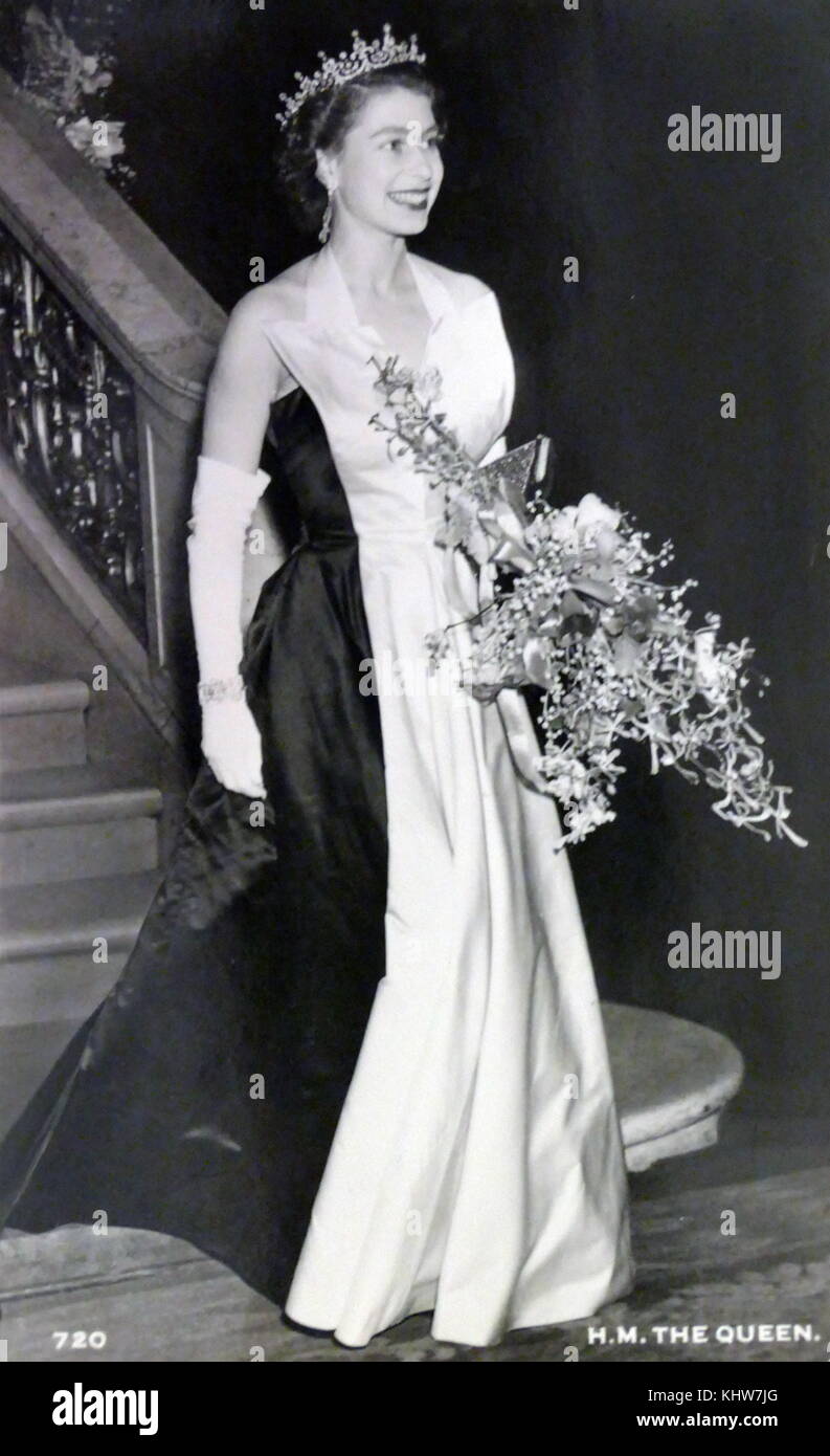 Fotografía de la Reina Isabel II (1926-) Reina del Reino Unido y la Commonwealth. Fecha Siglo XX Foto de stock