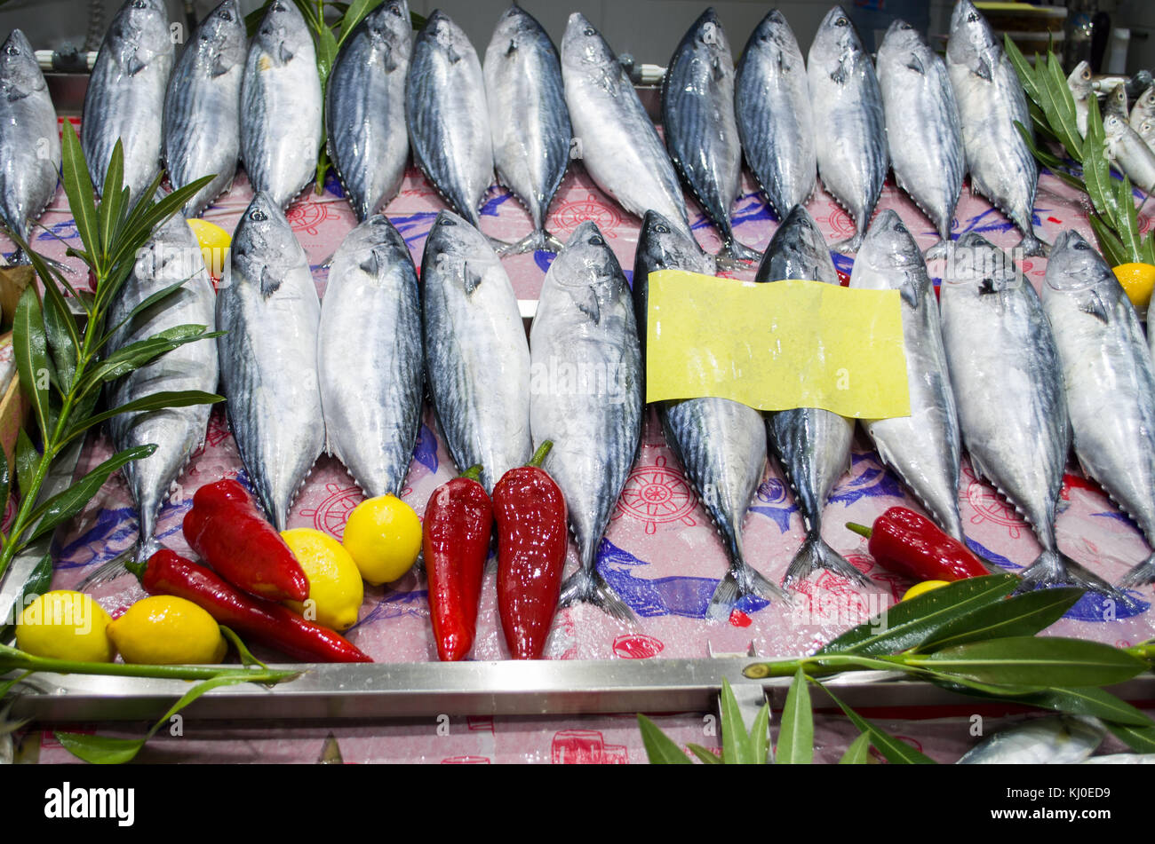 Decorado Fish Market, ventas de pescado Foto de stock