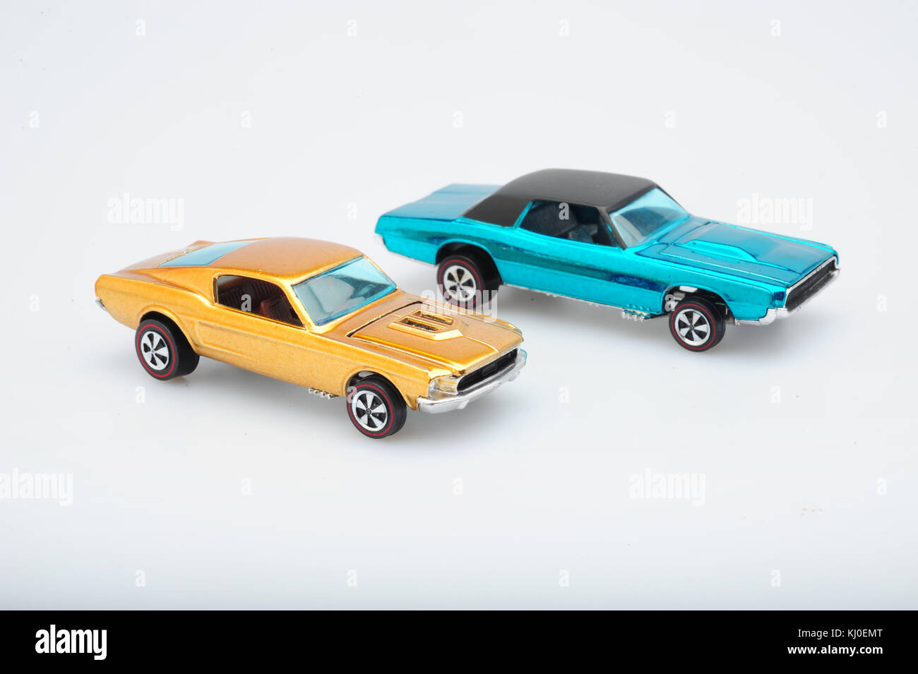 Juguetes vintage clásico Hot Wheels autos hechos por Mattel usa automóviles en miniatura Foto de stock
