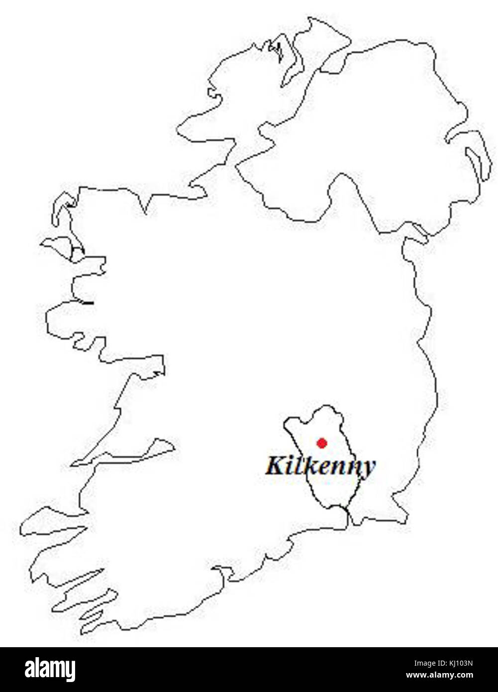 Mapa de kilkenny fotografías e imágenes de alta resolución Alamy