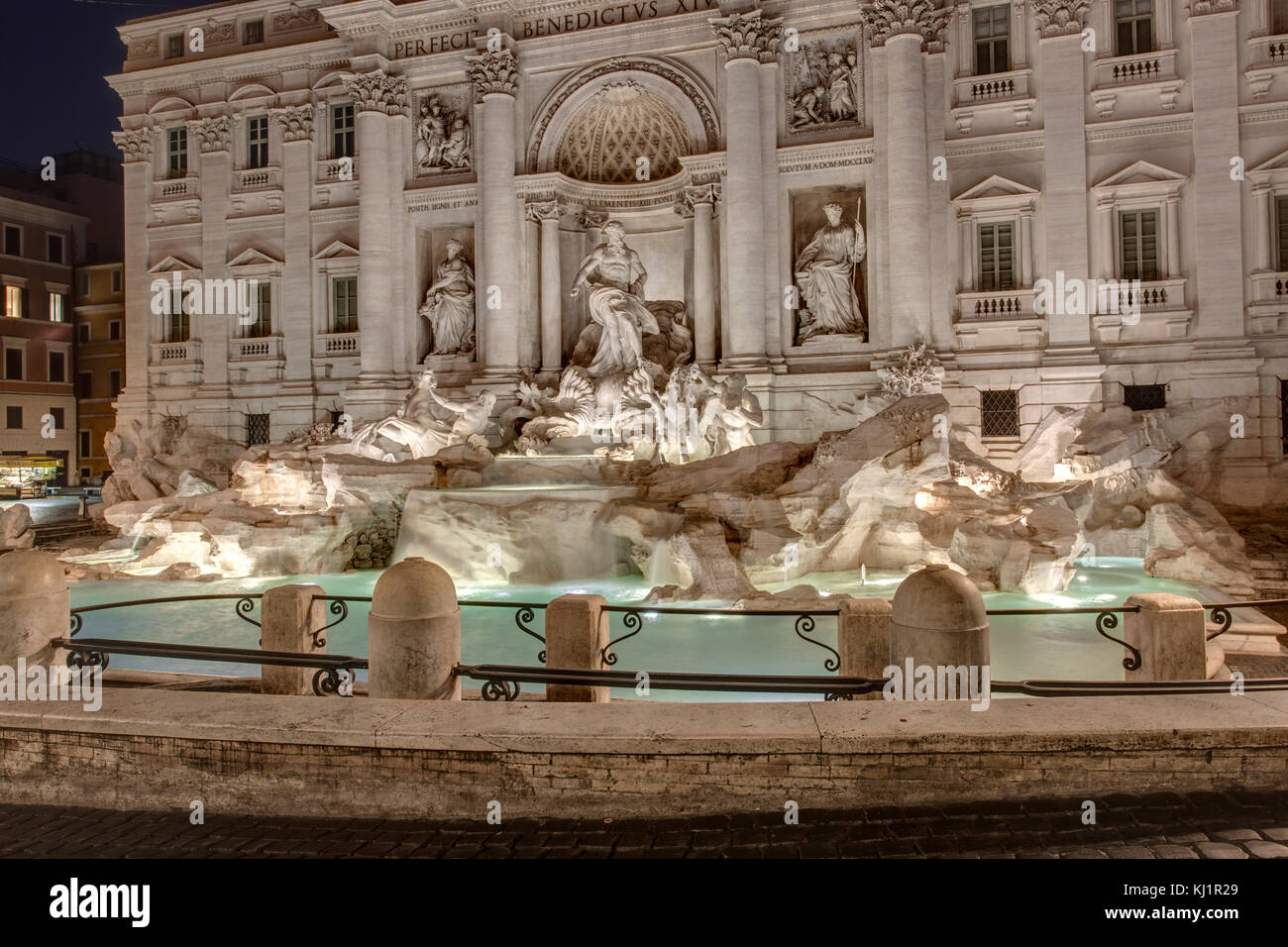 Fuente Tevi - Fontana di Trevi de Roma, Roma Foto de stock