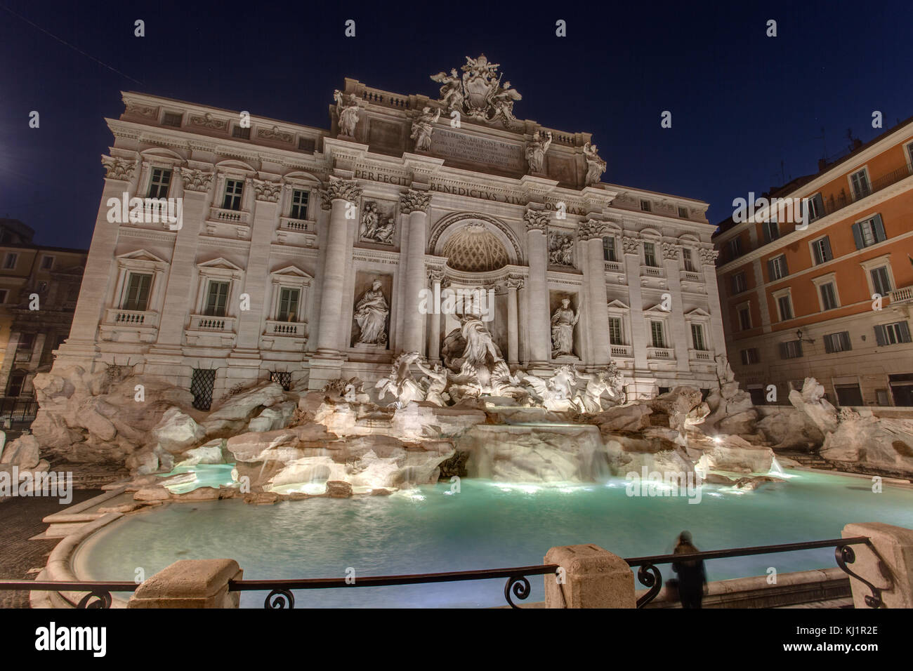 Fuente Tevi - Fontana di Trevi de Roma, Roma Foto de stock