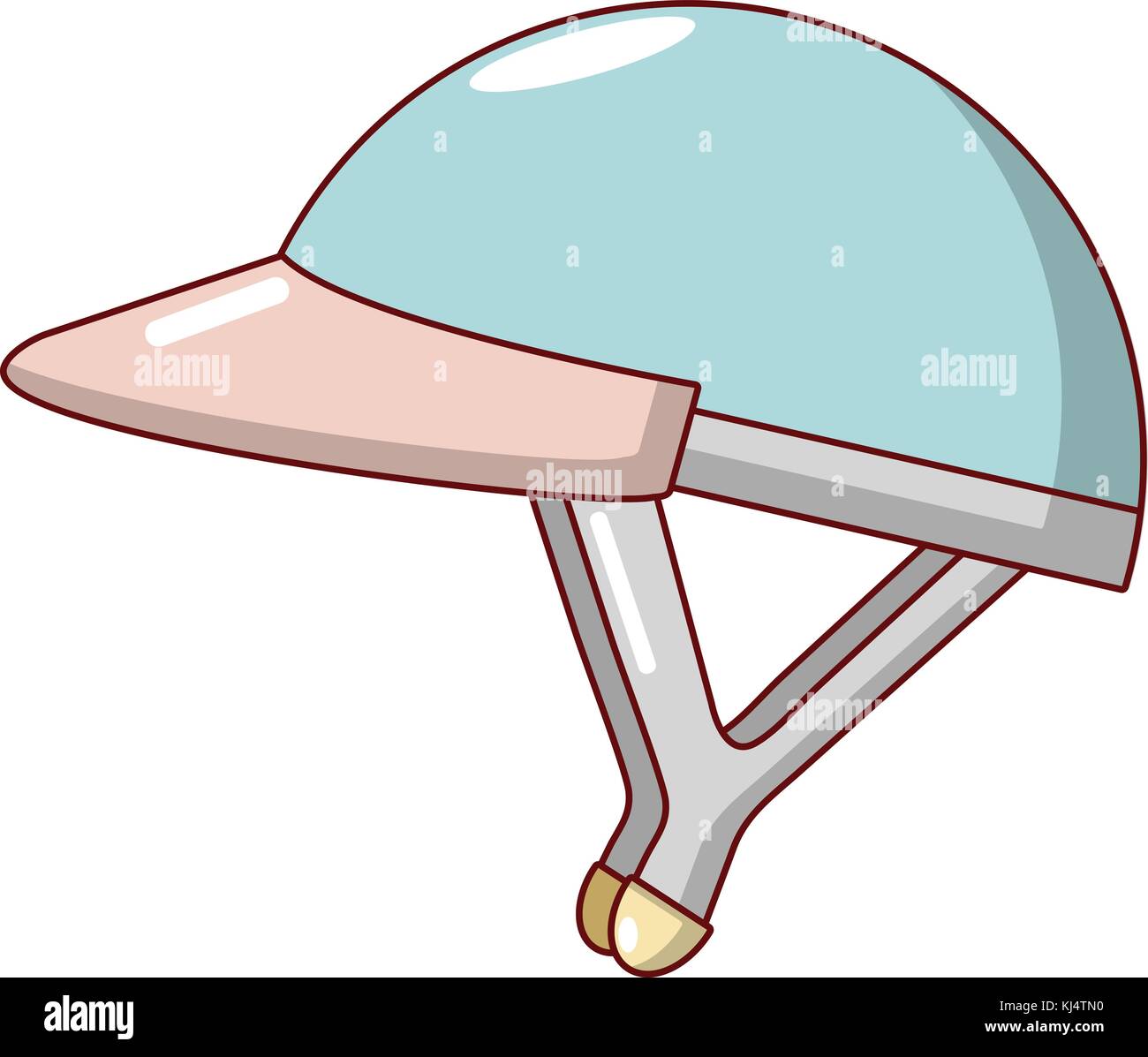 Casco de bicicleta chica icono, estilo de dibujos animados Imagen Vector de  stock - Alamy