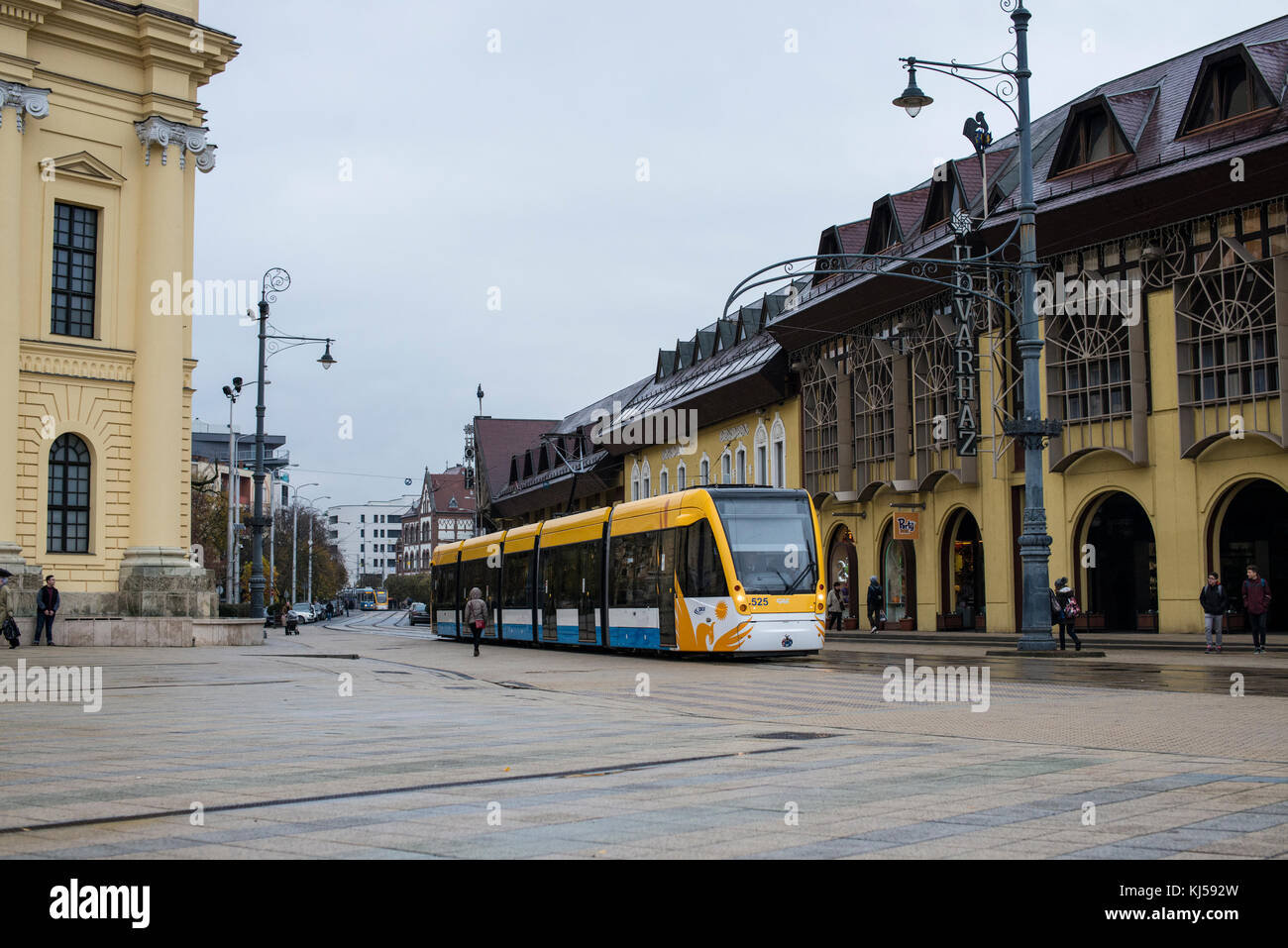 Plaza de la ciudad, Debrecen Foto de stock
