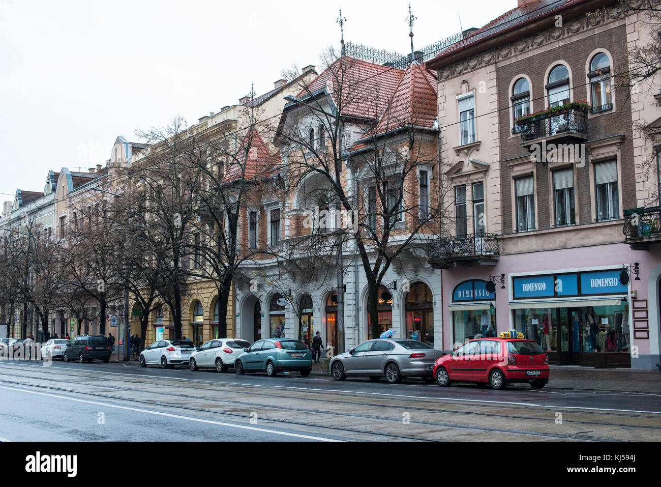 Arquitectura clásica, Debrecen Foto de stock
