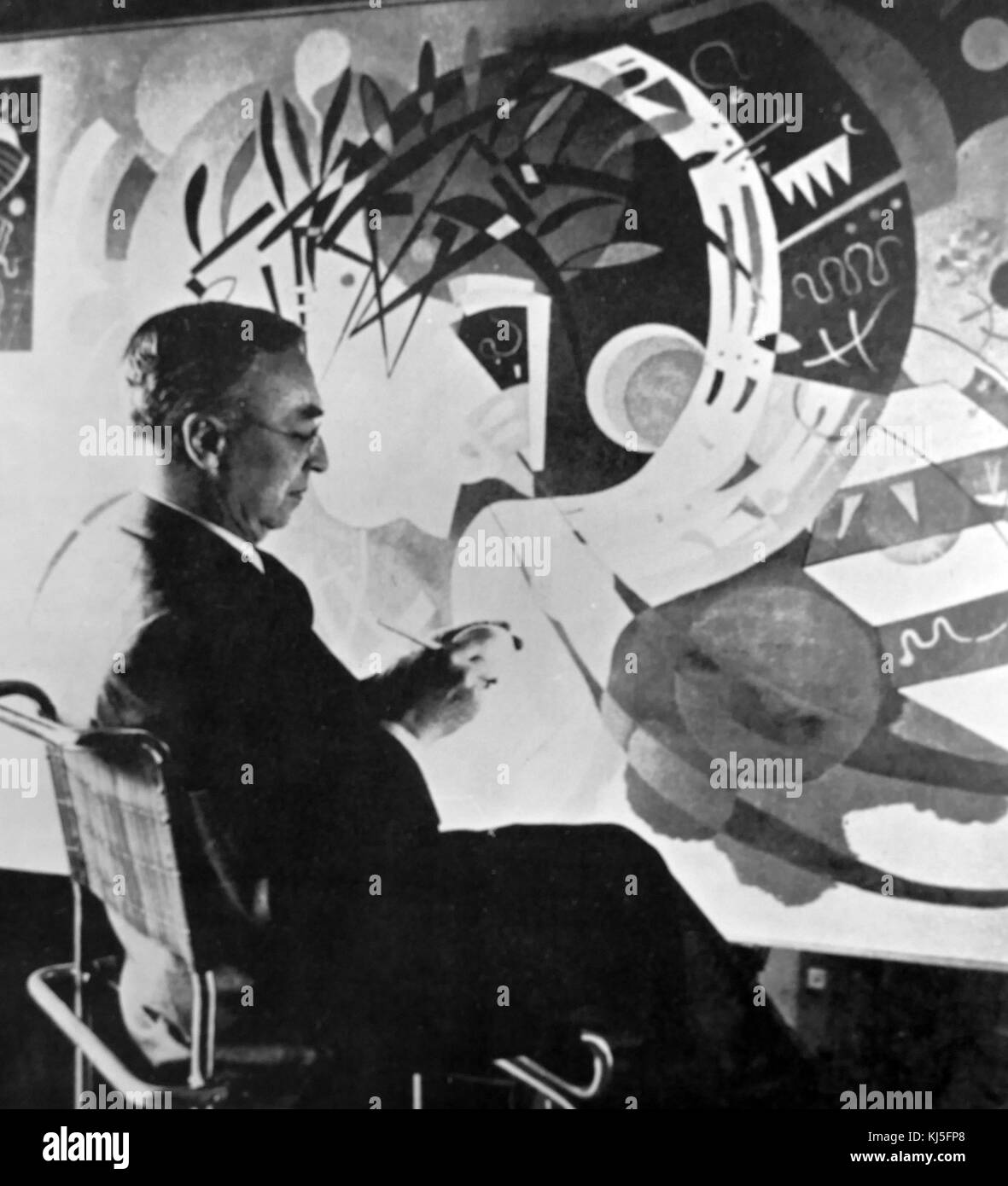 Fotografía de Paul Klee (1879-1940), un artista suizo-alemán que influyó en el expresionismo, el cubismo y el surrealismo. Fecha Siglo XX Foto de stock