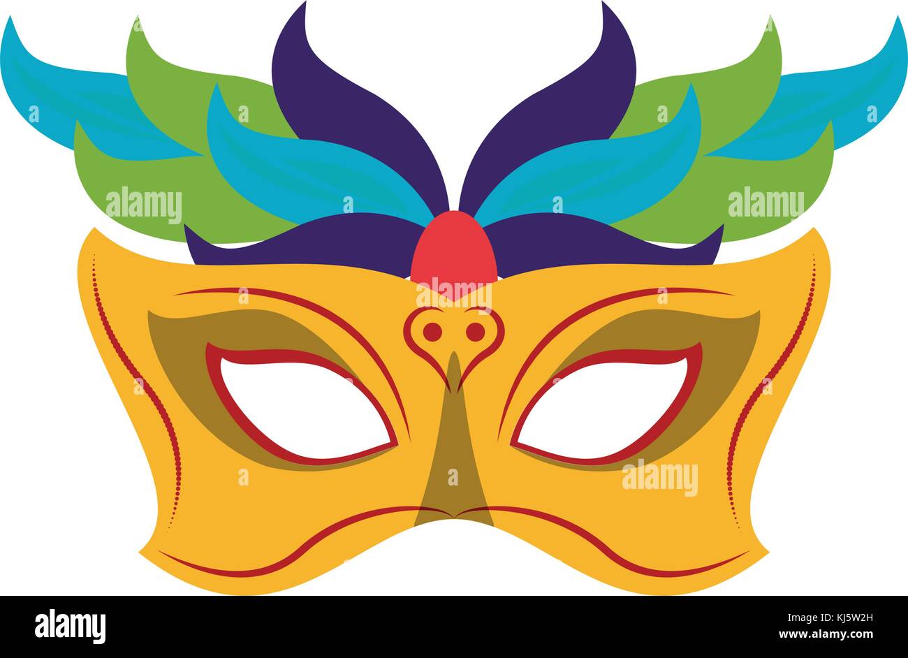 desierto Encantada de conocerte Currículum máscara de carnaval Imagen Vector de stock - Alamy