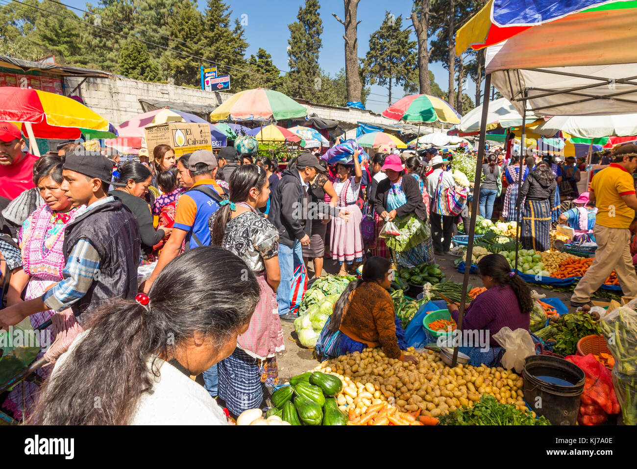 Mercado Central | Quetzaltenango | Guatemala Foto de stock