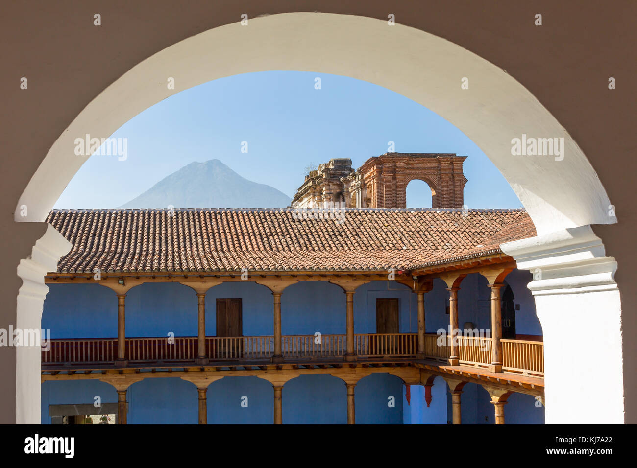 Convento de la compañía de Jesús | Antigua | Guatemala Foto de stock