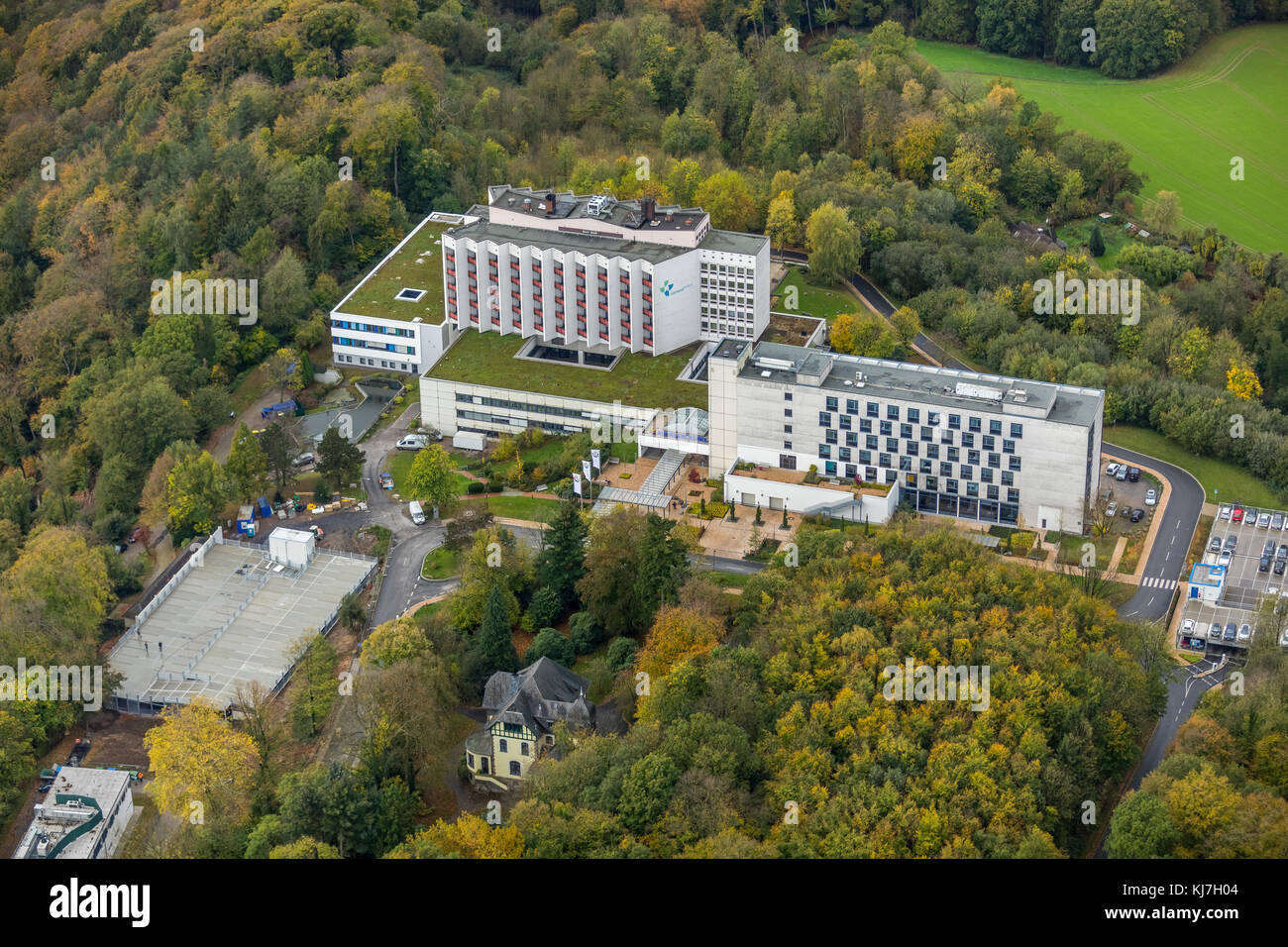 Ruhrland klinik en Heidhausen, pertenece al Hospital Universitario de Essen, asignado a la Universidad de Duisburg-Essen, Essen, Ruhr Area, Renania del Norte-W. Foto de stock