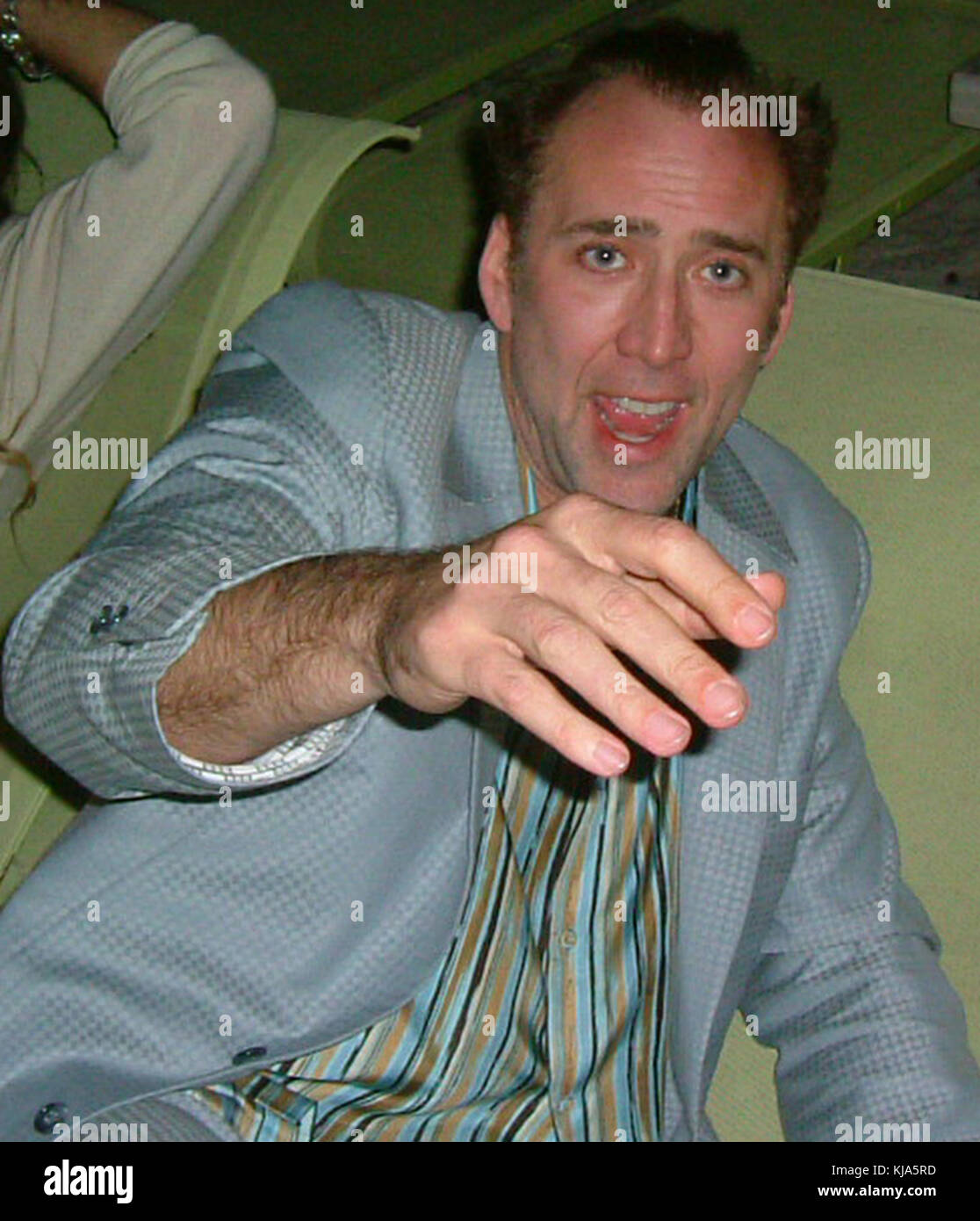 Miami Fl 2003 Cobertura Exclusiva Actor Nicolas Cage En El Delano Hotel En Acción De 