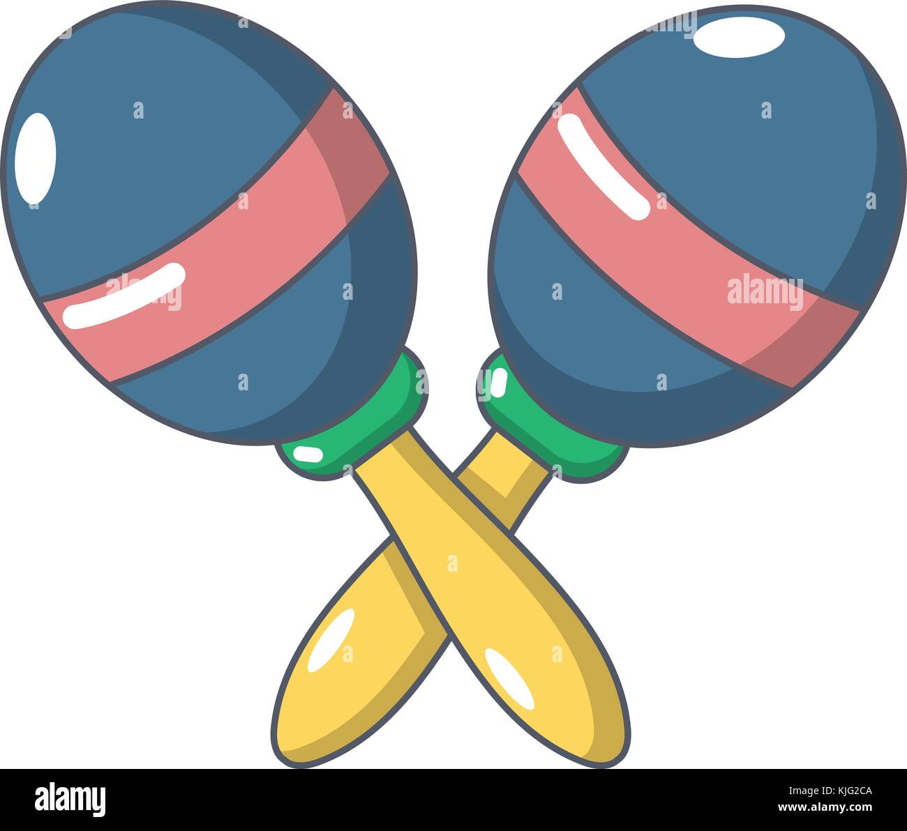 Las maracas, el icono de estilo de dibujos animados Imagen Vector de stock Alamy