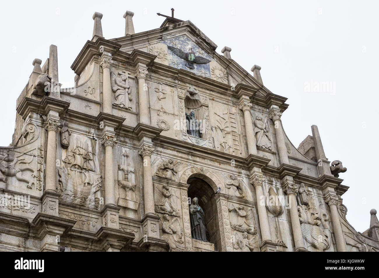 Macau - Mayo 25, 2008: el centro histórico de Macao, China. El centro histórico de Macao fue inscrito en la lista del patrimonio mundial de la unesco en 2005. Foto de stock