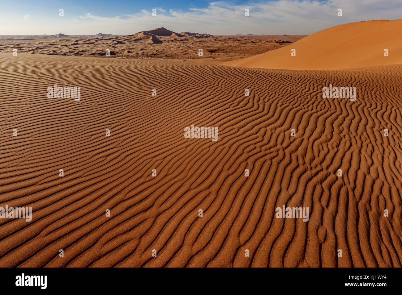 El paisaje desierto, Arabia Saudita Foto de stock