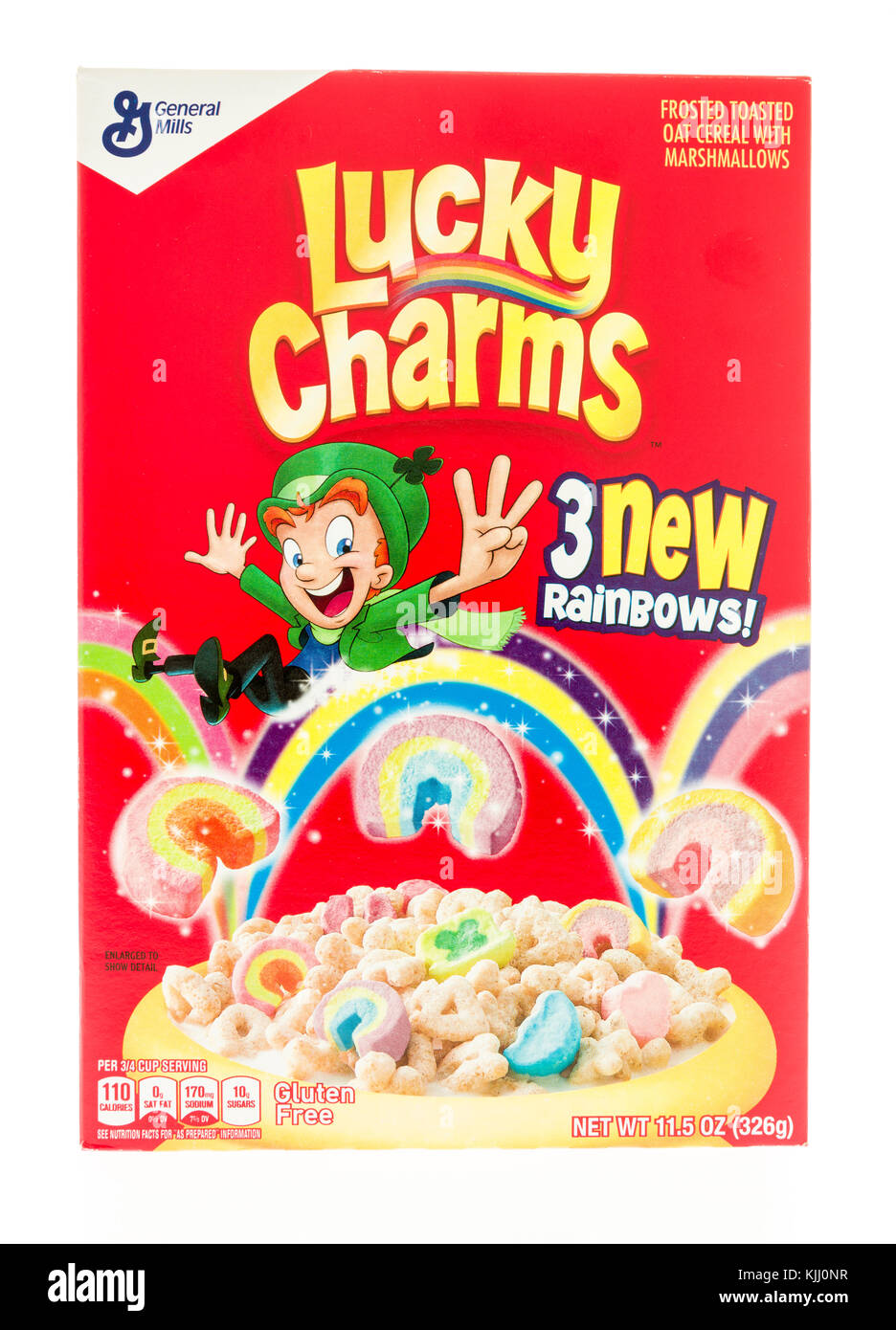 Caja De Cereal Lucky Charms Con Malvaviscos De Unicornios, General
