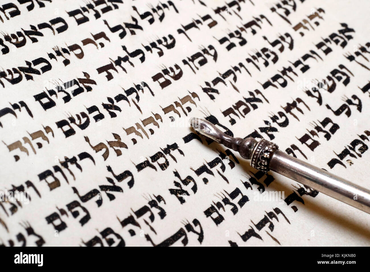 Torah yad y pergaminos. Suiza. Foto de stock