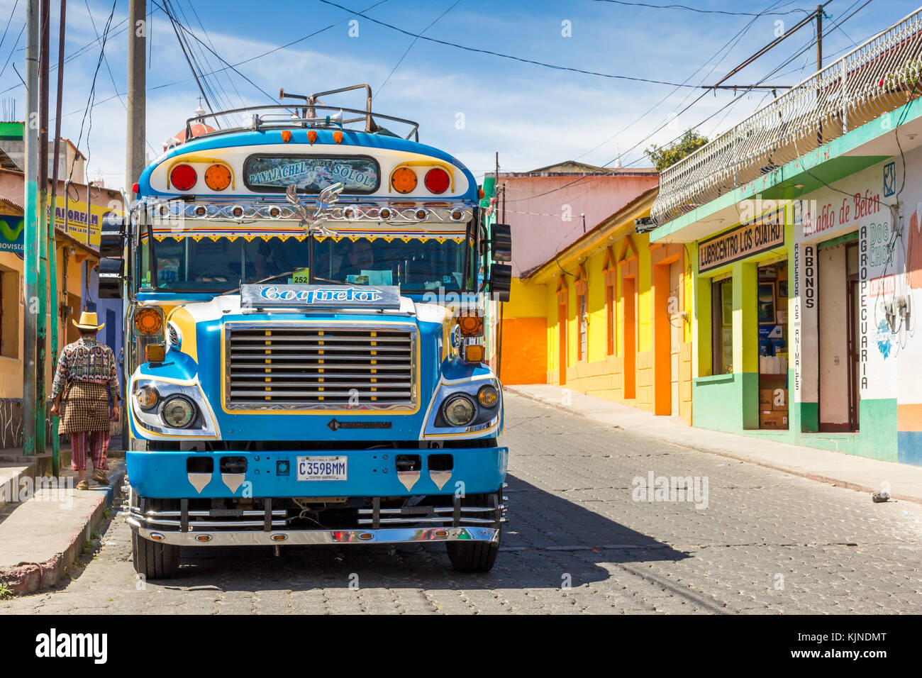 Autobús De Pollo | Sololá | Guatemala Foto de stock