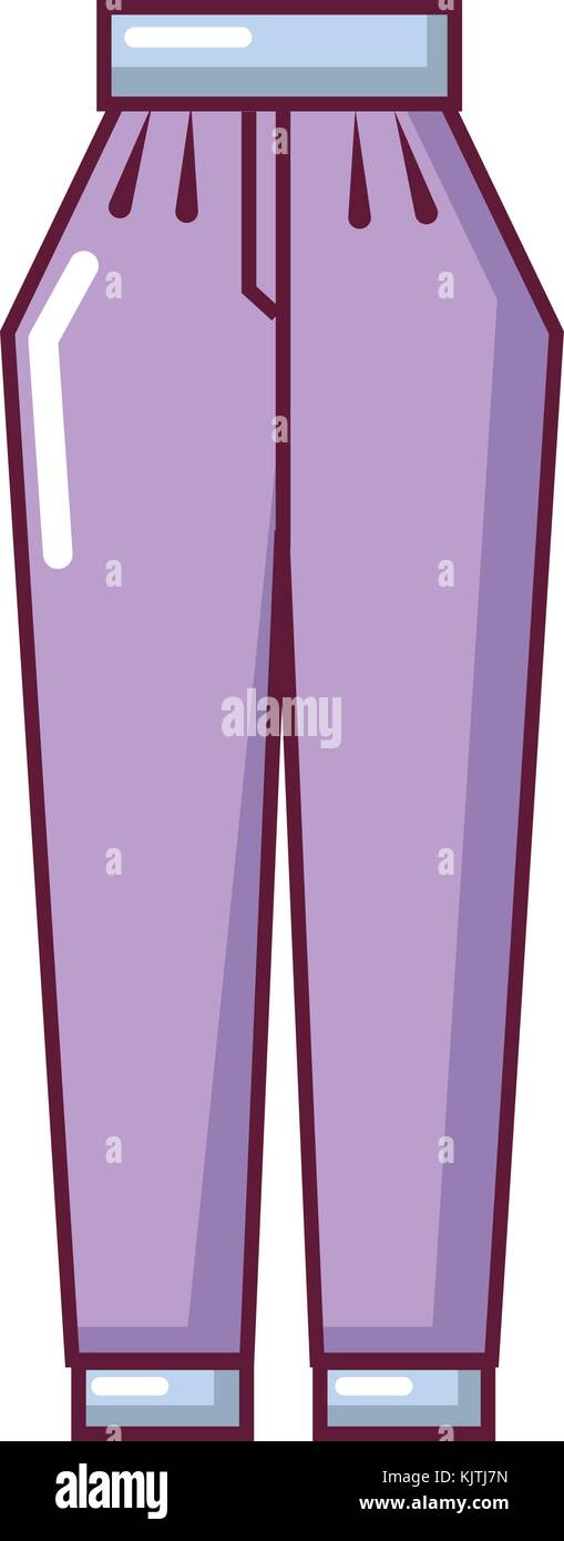 Pantalón, icono de estilo de dibujos animados Imagen Vector de stock - Alamy