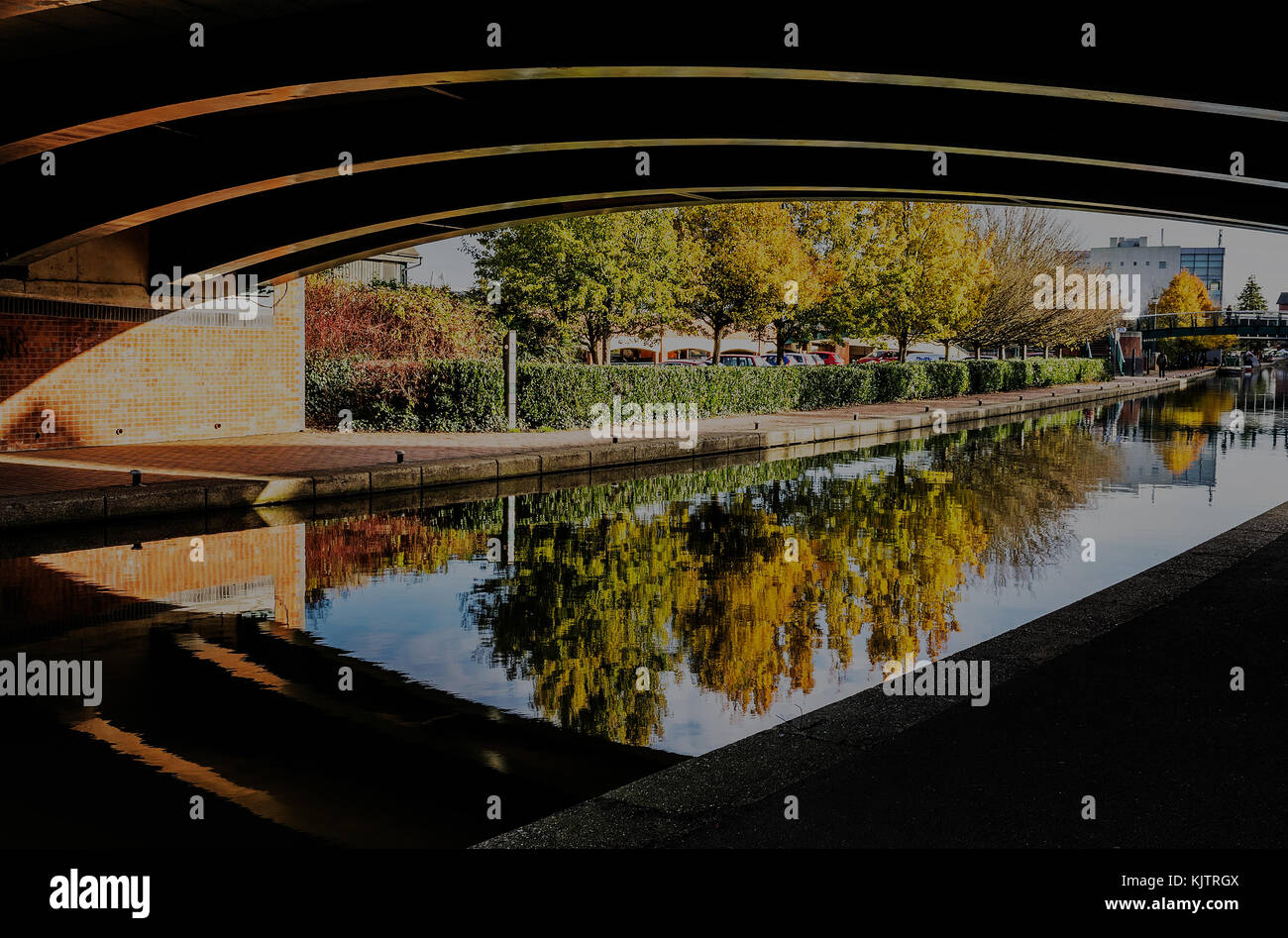 Tom rolt canal bridge, Banbury, Oxfordshire Foto de stock