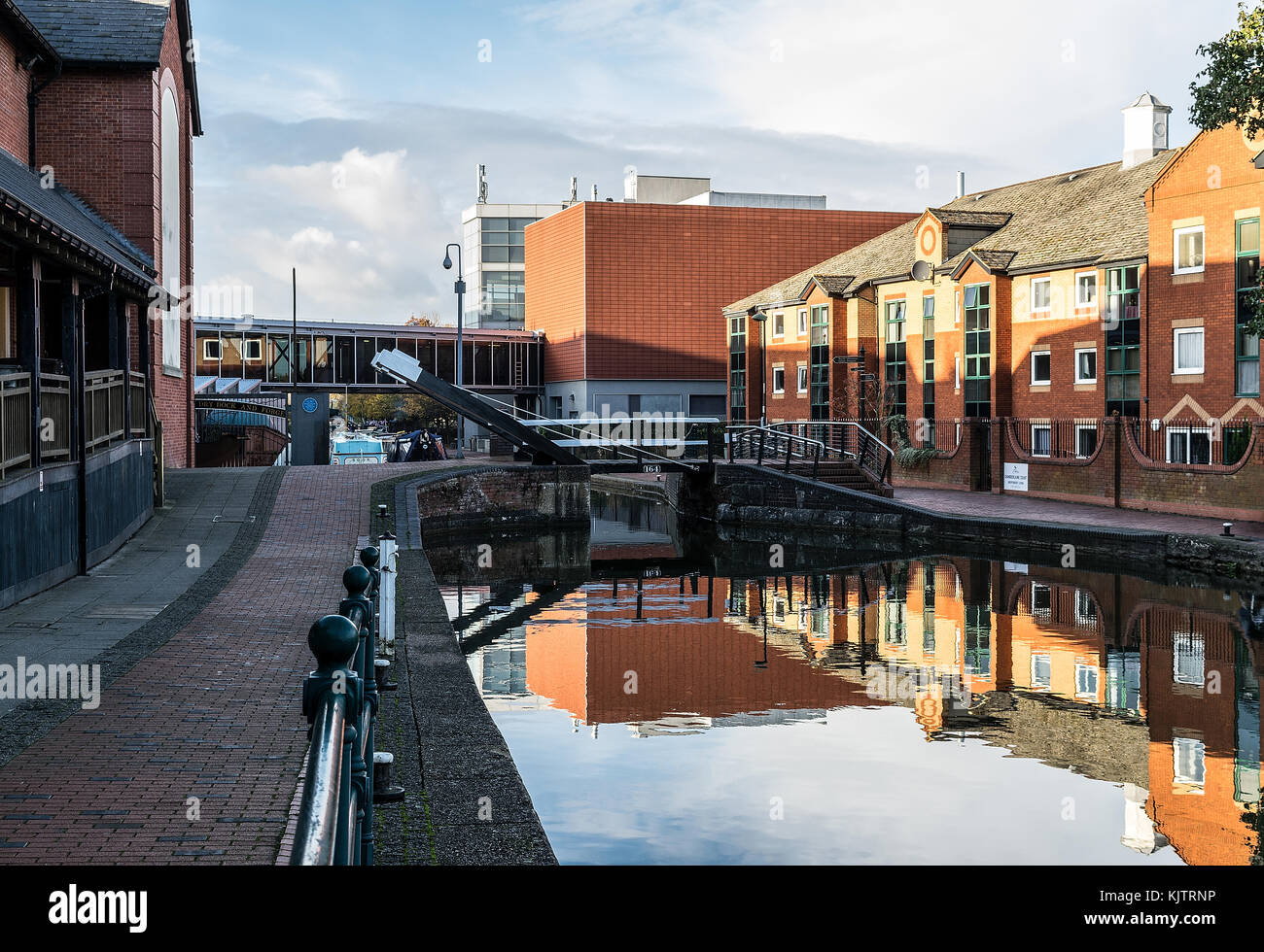 Canal Banbury, el castillo de Quay, Oxfordshire, Inglaterra Foto de stock