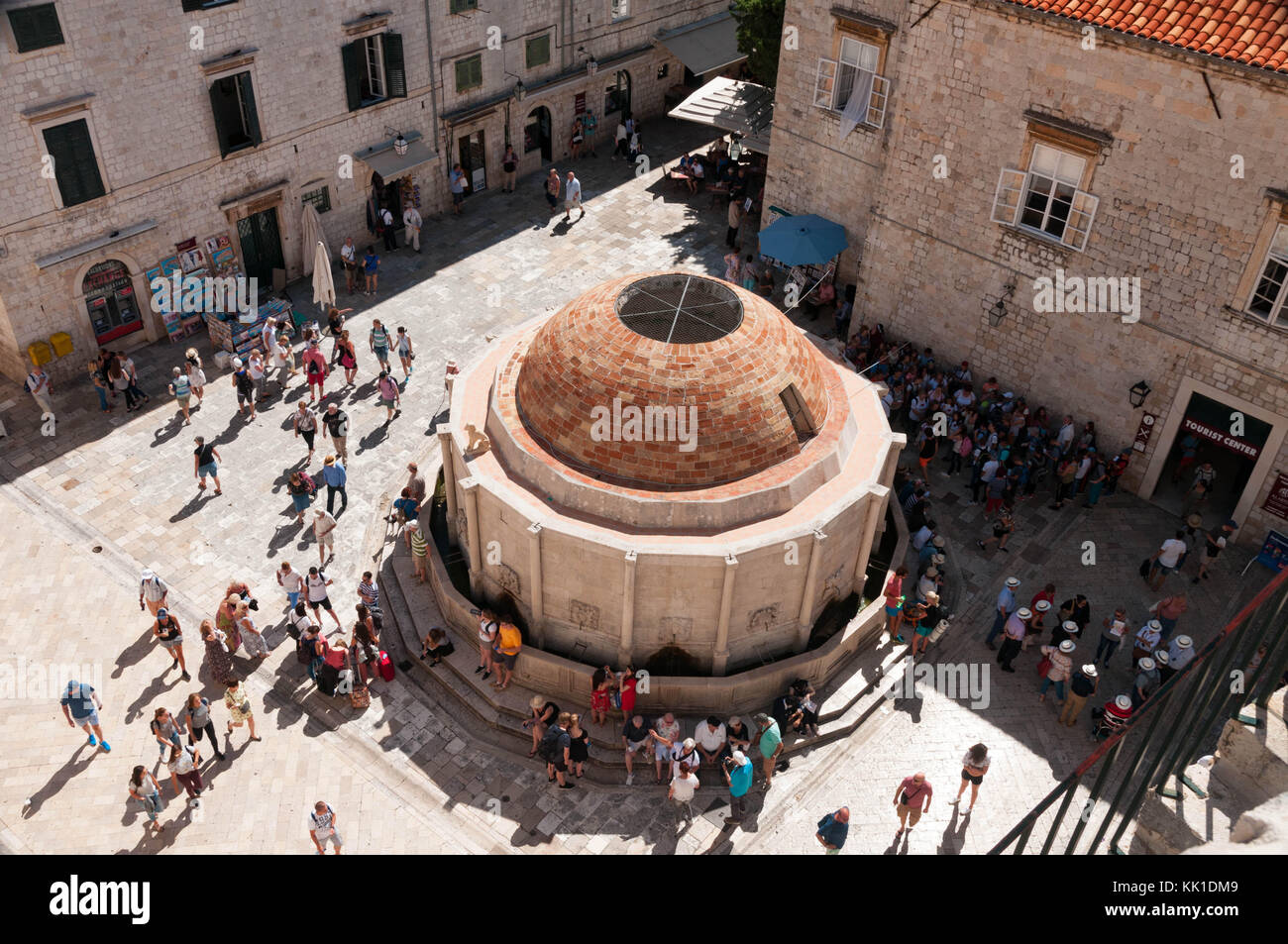 La gran fuente de Onofrio Dubrovnik Foto de stock