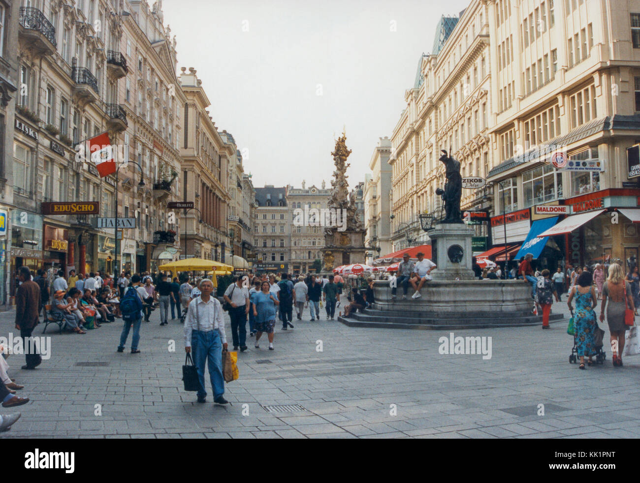 Viena, Austria la vida en la calle, en el centro de la ciudad 2010 Foto de stock