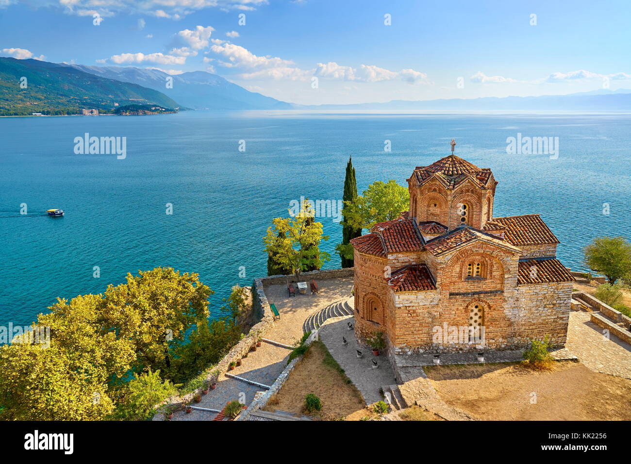 Iglesia de San Juan Kaneo, Ohrid, Macedonia, la UNESCO Foto de stock