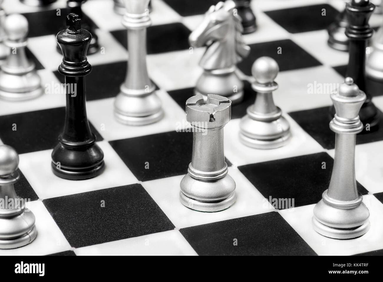 Computer Chess cerrar Fotografía de stock - Alamy