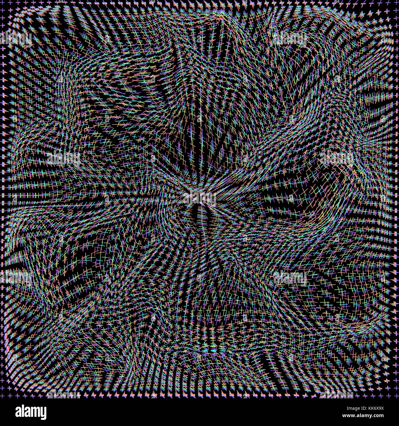 Vector de color perla glitch combado cruza las olas de la superficie  paramétrica fondo negro telón de fondo de decoración Imagen Vector de stock  - Alamy