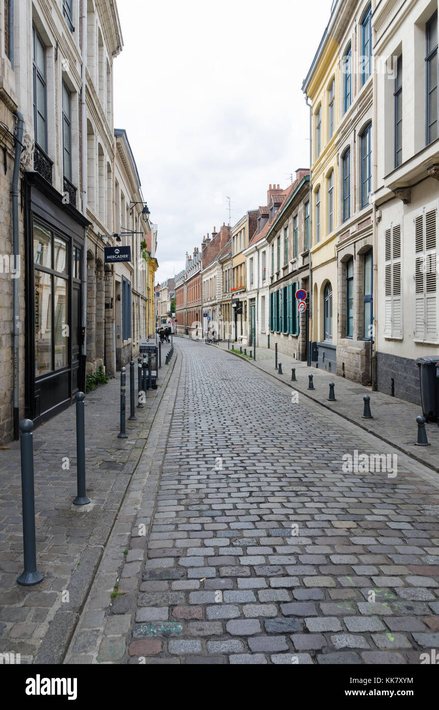 Edificios antiguos en la ciudad de Lille, en el norte de Francia Foto de stock