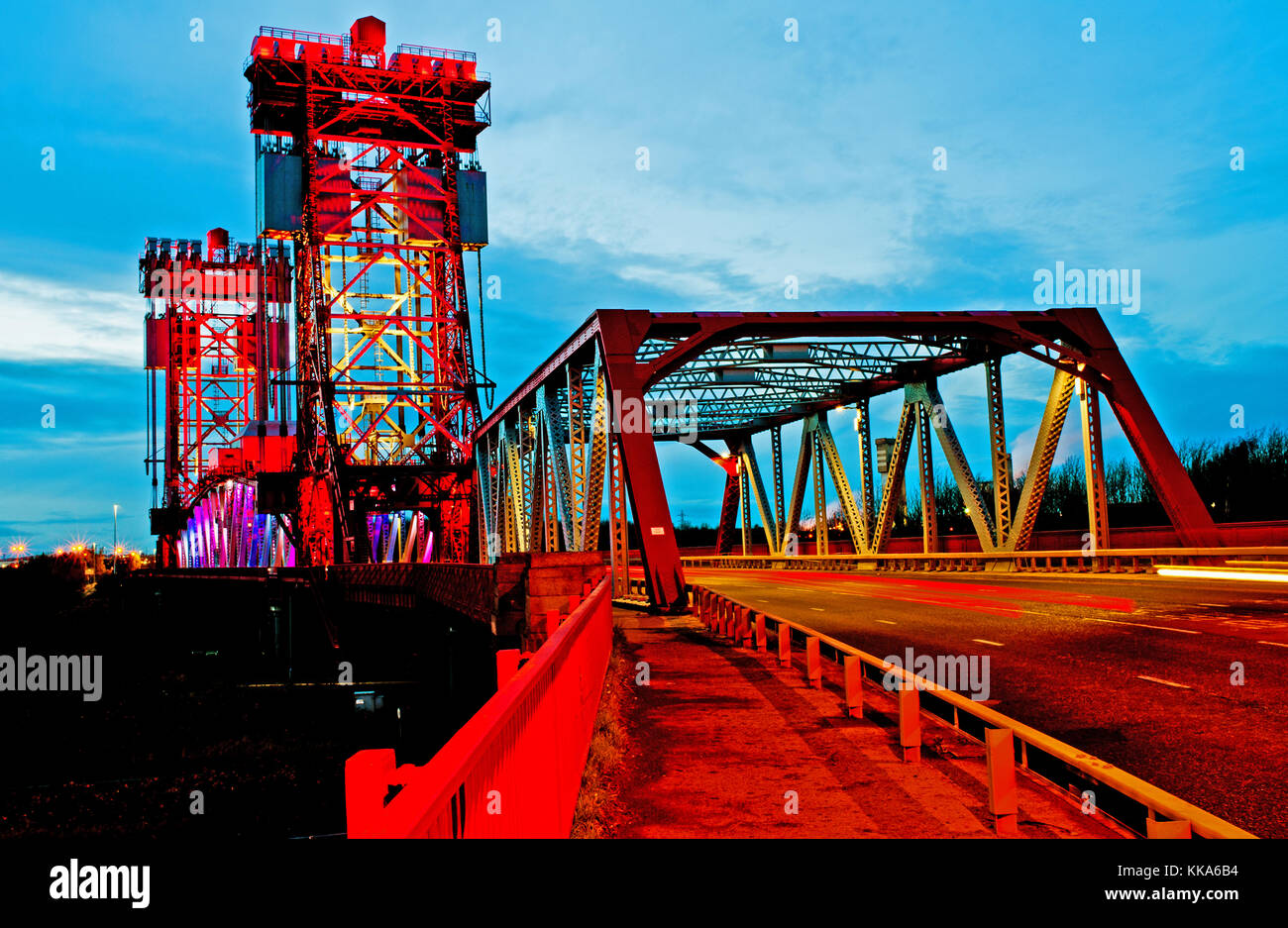Newport Bridge, Middlesbrough, Cleveland Foto de stock