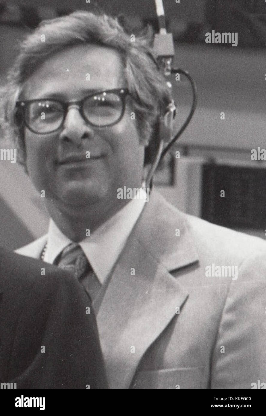 Tom Pettit, de NBC News en 1976 DNC Foto de stock