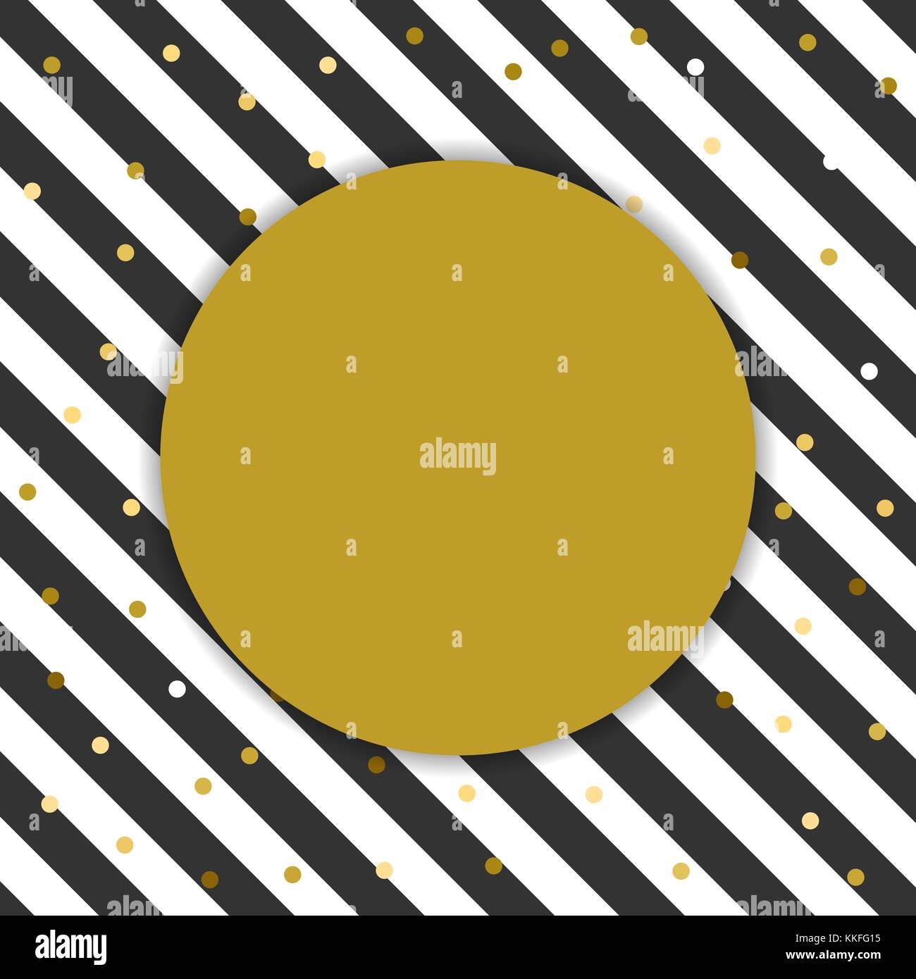 Ilustracion Vectorial De Fondo Dorado Glitter Oro Confeti En Blanco Y Negro A Rayas De Fondo Redondo Con Espacio Para Texto En Color Bronce Resumen B Imagen Vector De Stock Alamy