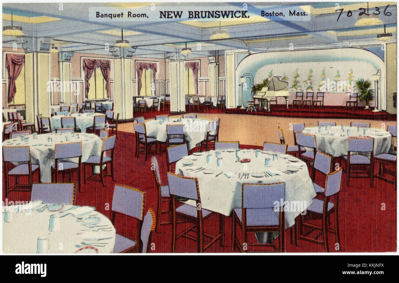 Sala de banquetes, New Brunswick, Boston, Mass (70236) Foto de stock