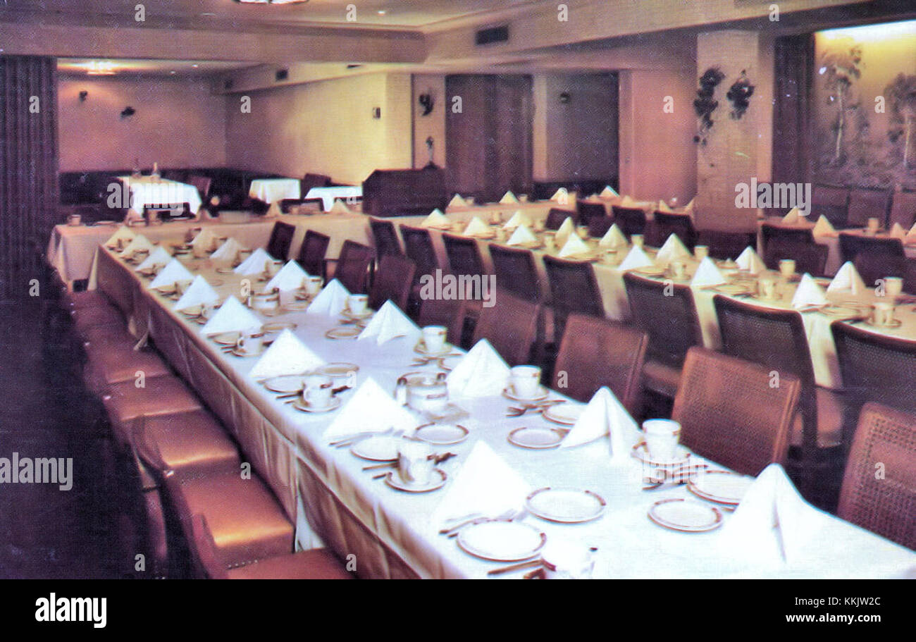 1955 - Salón de banquetes Walps Foto de stock