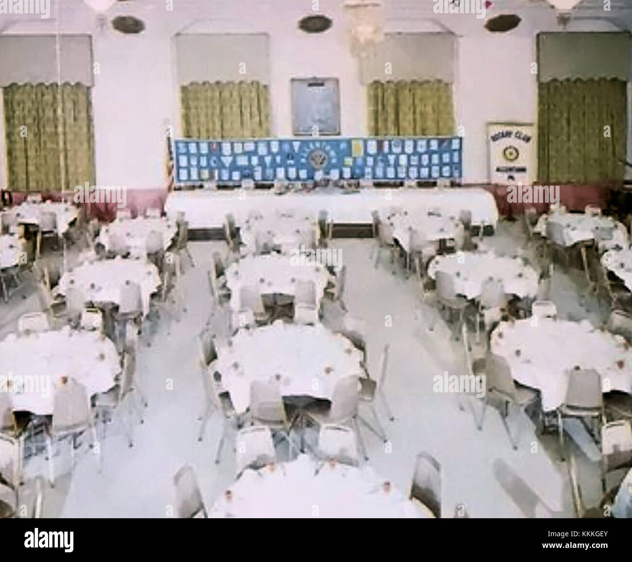 1960 - Americus Hotel - Sala Principal de banquetes Allentown PA Foto de stock