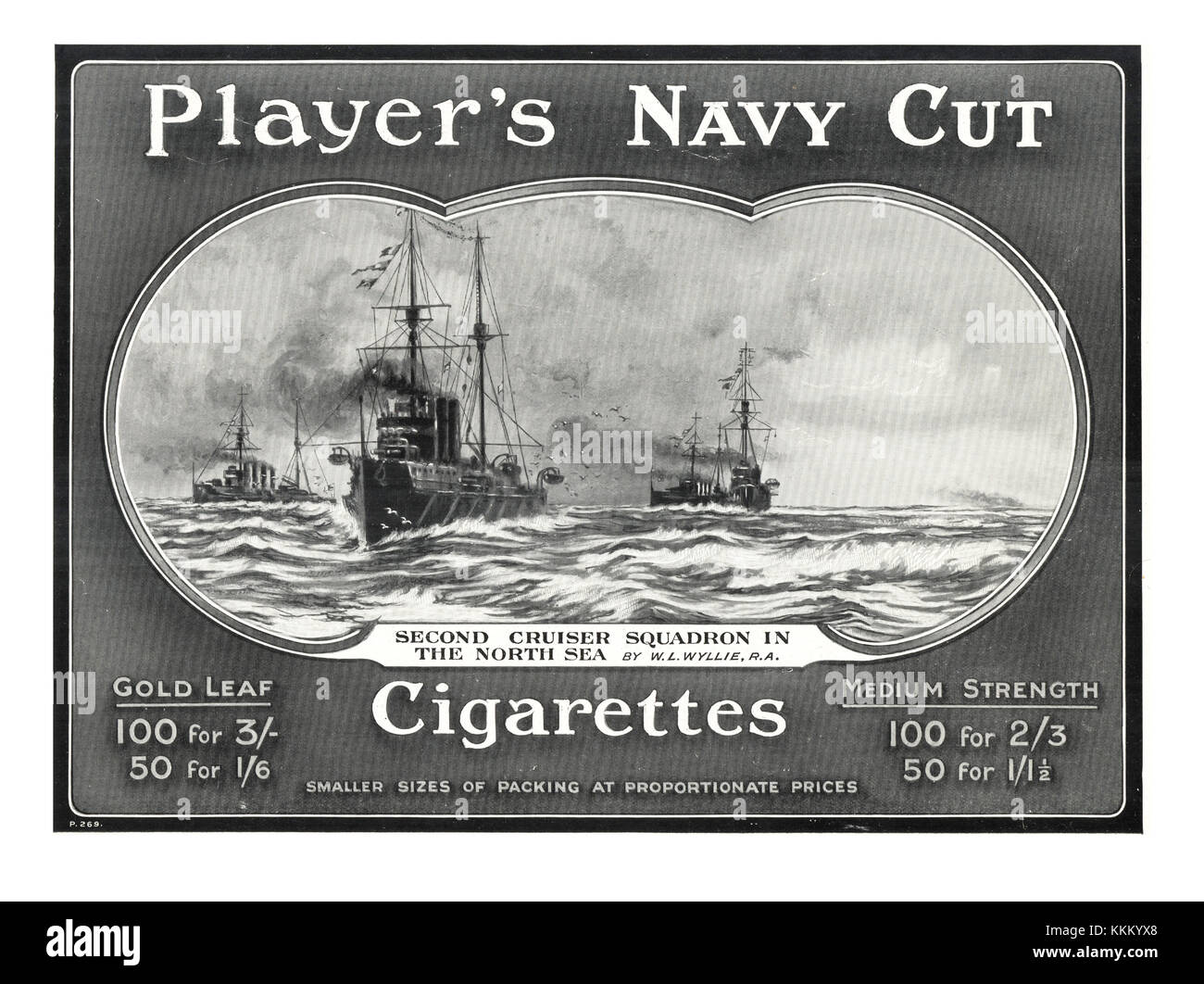 1913 La revista británica Anuncio de cigarrillos del jugador Foto de stock