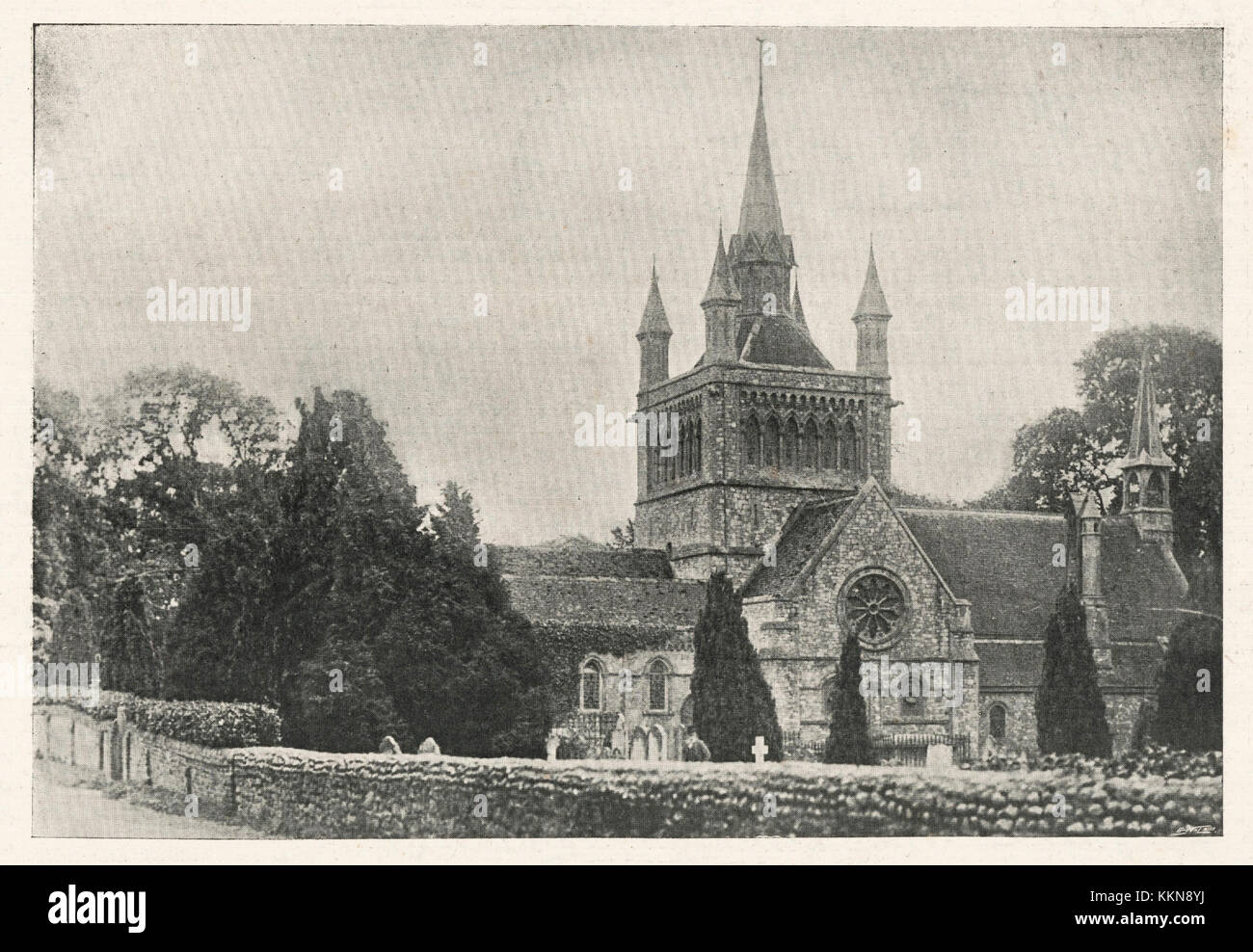 1901 El Rey Iglesia Whippingham, en la Isla de Wight Foto de stock