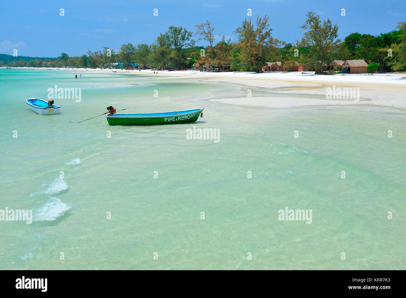 Camboya, Sihanoukville, Koh Rong samloem isla, sarraceno Bay Beach Foto de stock