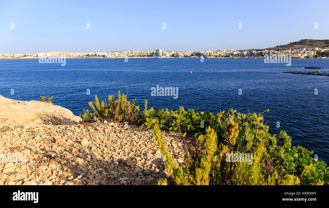 Malta, oficialmente conocida como la República de Malta, es un país insular del sur de Europa que consta de un archipiélago en el Mar Mediterráneo. Foto de stock