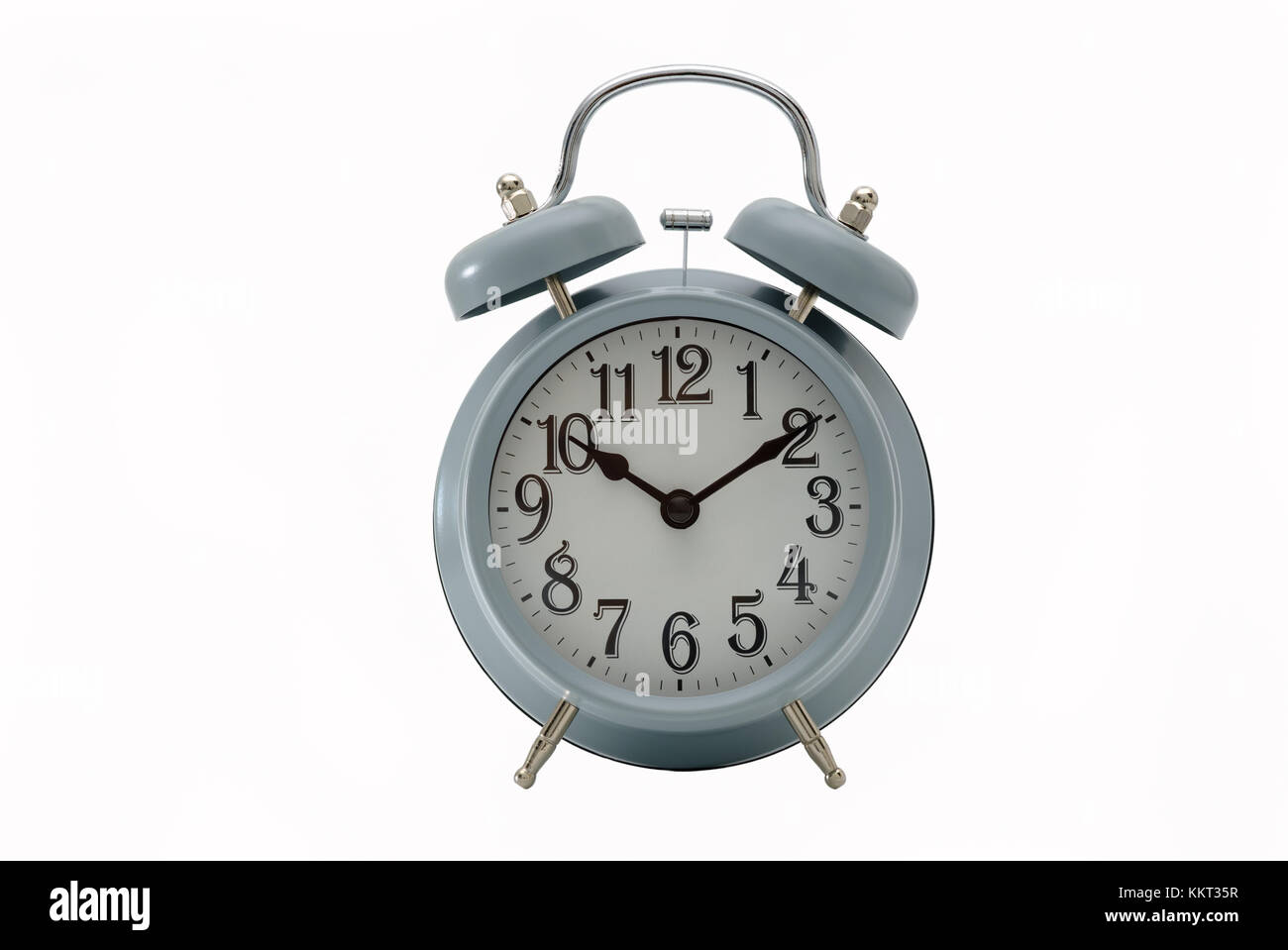 Reloj de alarma a las 10:10 am o pm aislado sobre fondo blanco Fotografía  de stock - Alamy