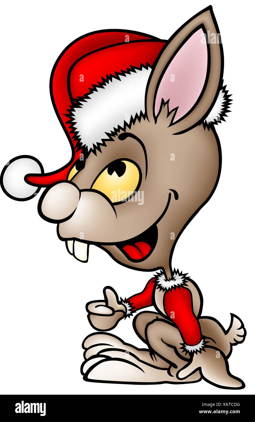 Brown conejo en un traje de Papá Noel Imagen Vector de stock - Alamy Brown conejo en un traje de Papá Noel Imagen Vector de stock - Alamy