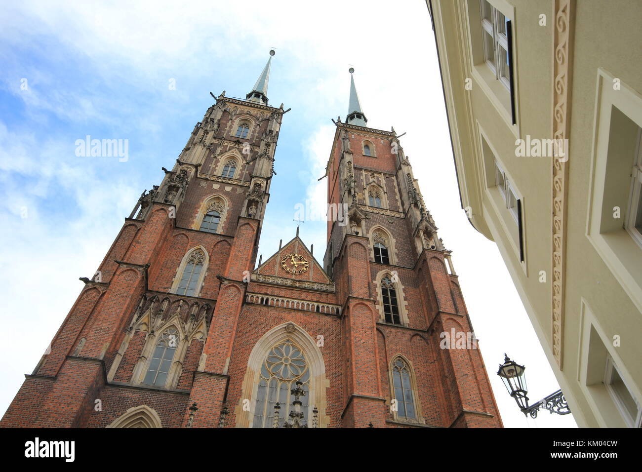 Detalles de la Catedral de Wroclaw en Wroclaw, Polonia. Foto de stock