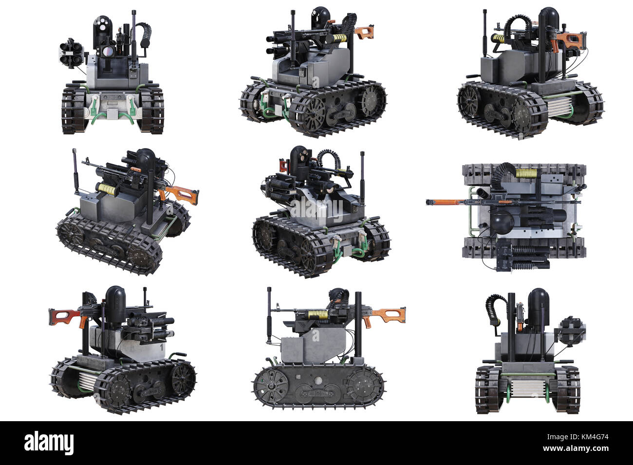 Robot militar conjunto tanque Fotografía de stock - Alamy