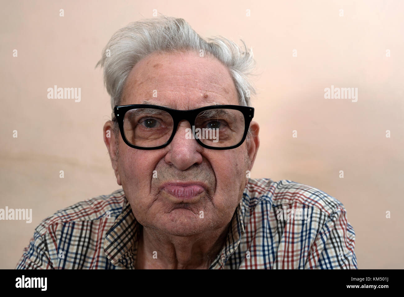 Hombre de edad con diabetes tipo 2 Foto de stock