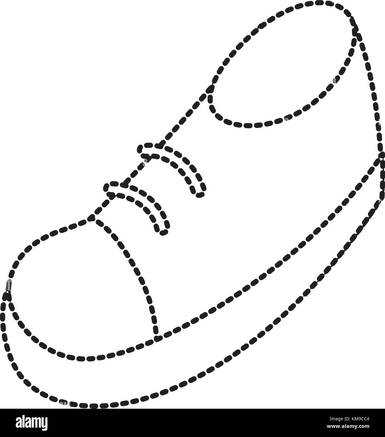 Zapatillas altas blancas Imágenes vectoriales de stock - Alamy