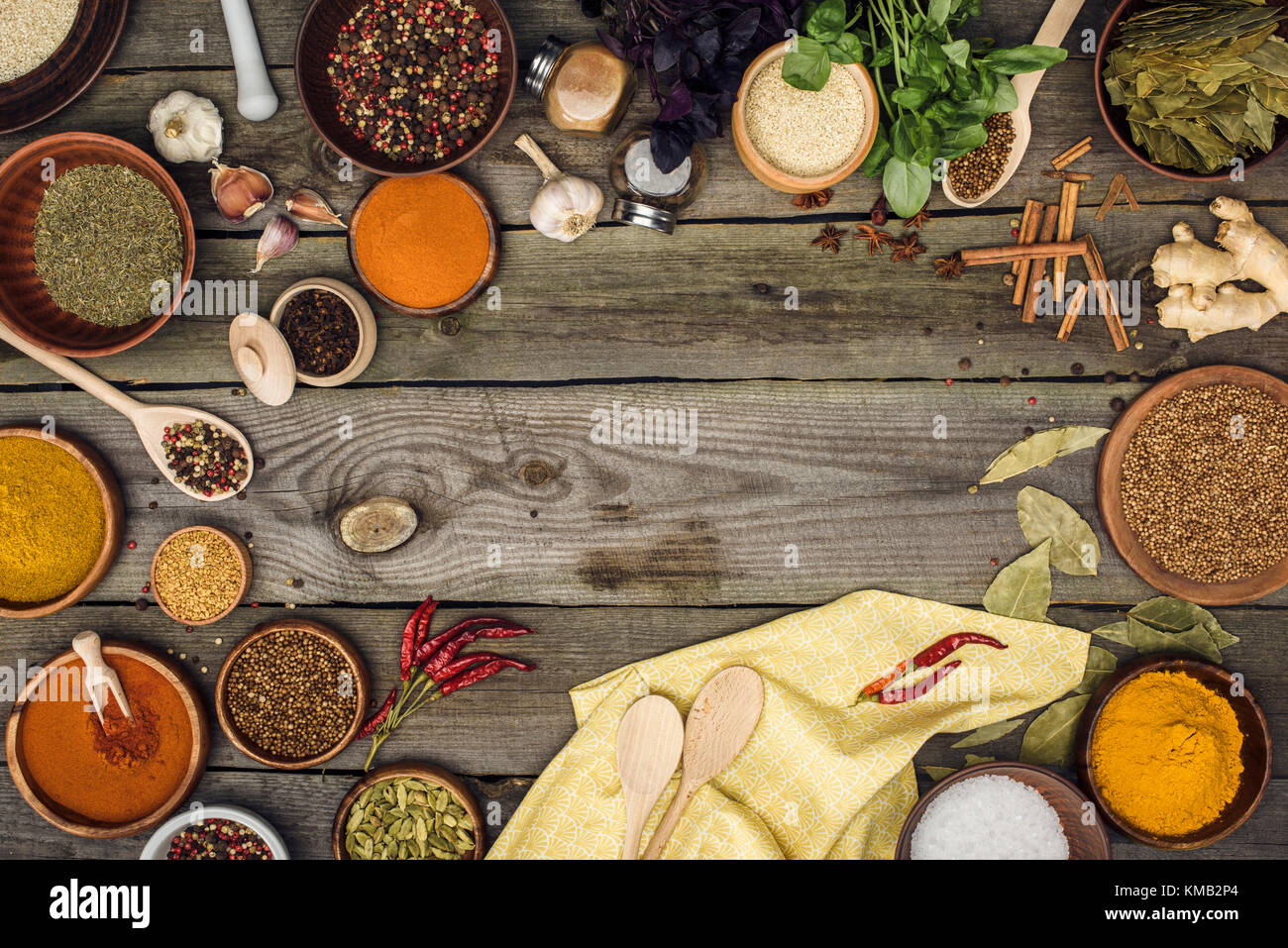 Especias para cocinar foto de Stock